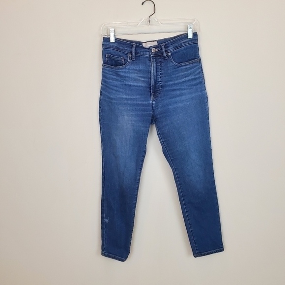 Everlane The High Rise Skinny blue cropped jeans pants SIZE 28 - Picture 3 of 10